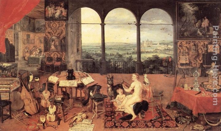 Jan the elder Brueghel The Sense of Hearing